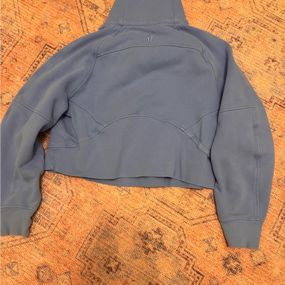 lululemon scuba over sized Quarter-Zip Cropped Pullover - Picture 3 of 3